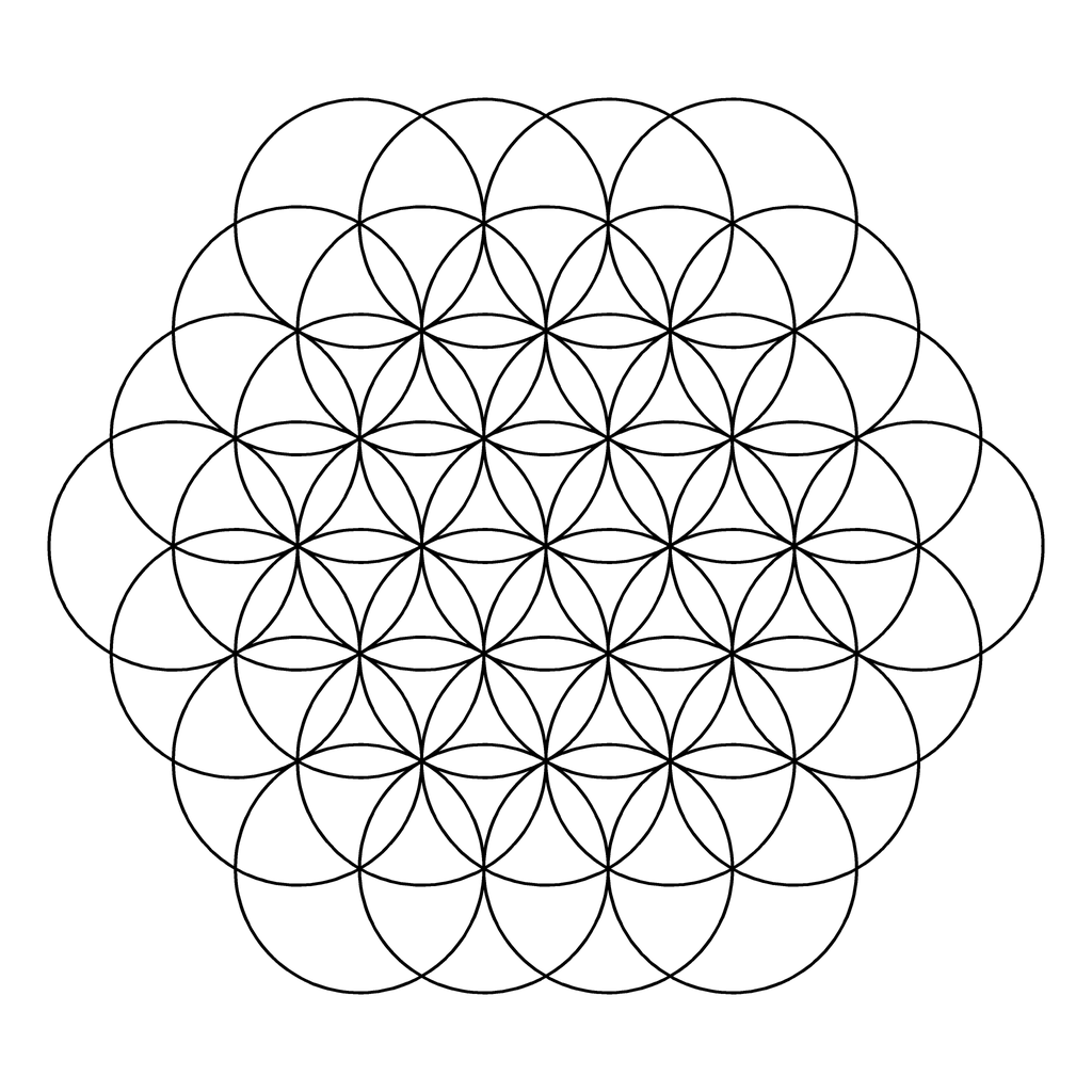曼荼羅の塗り絵 33番の線画