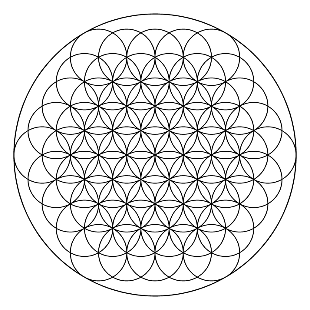 曼荼羅の塗り絵 36番の線画