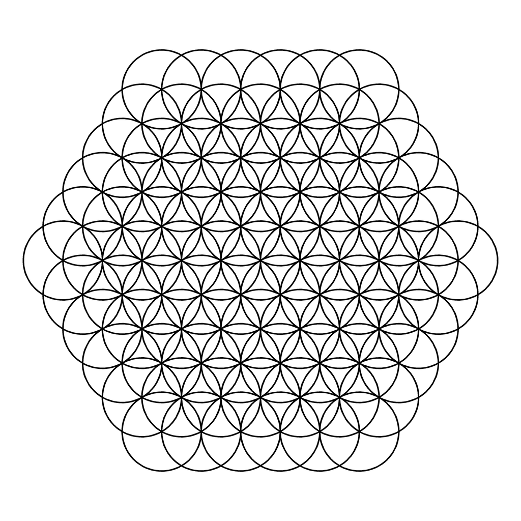 曼荼羅の塗り絵 37番の線画