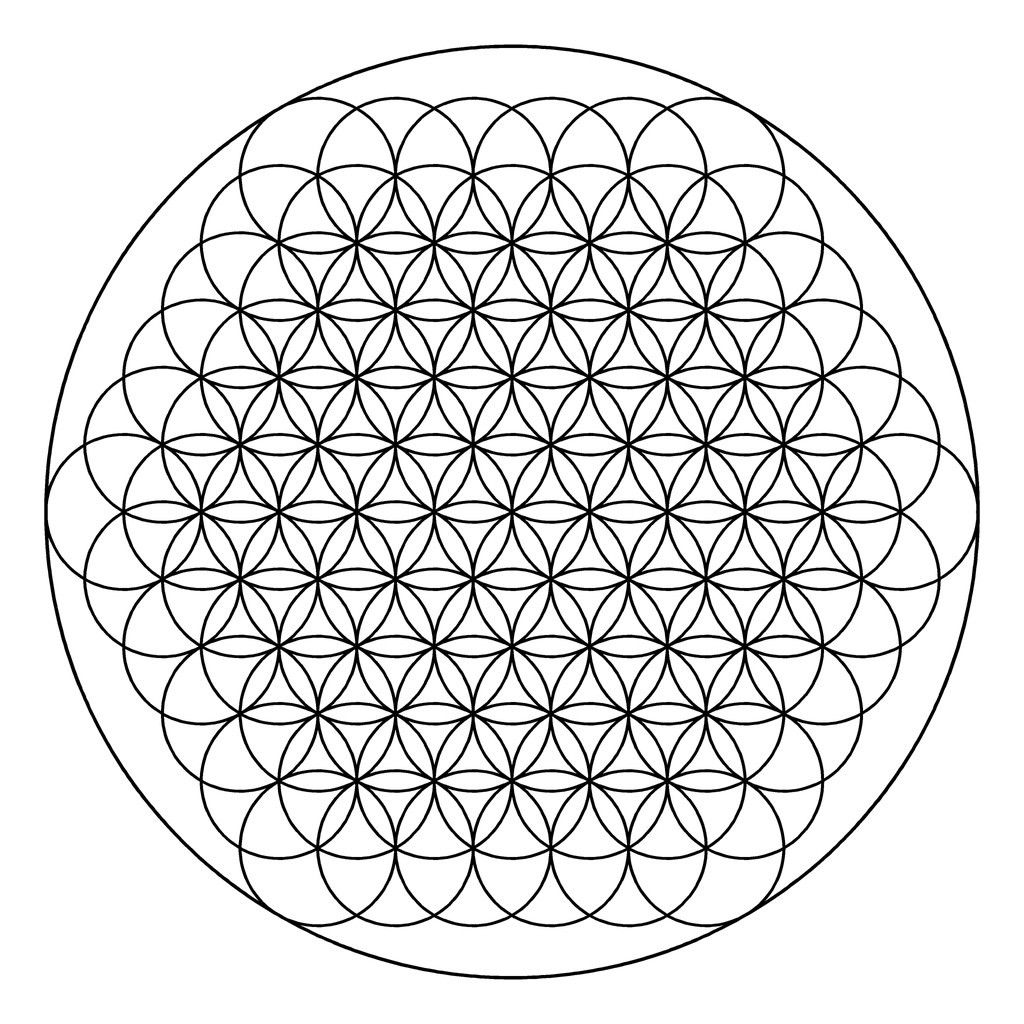 曼荼羅の塗り絵 38番の線画