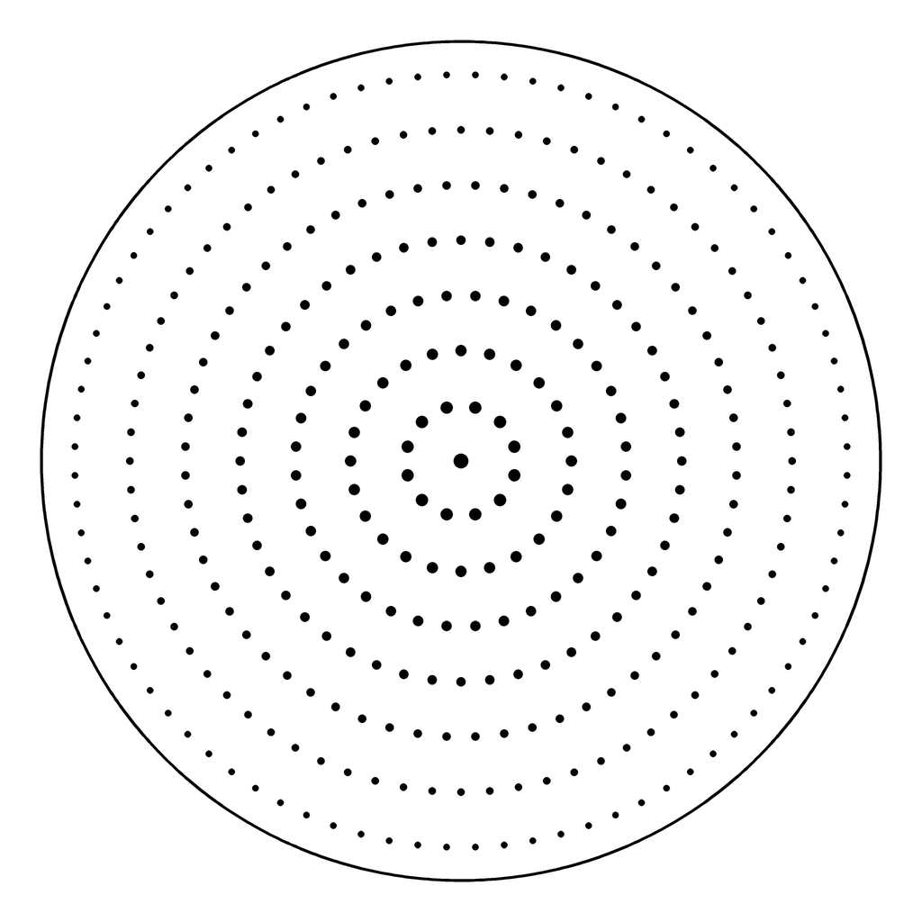 曼荼羅の塗り絵 51番の線画