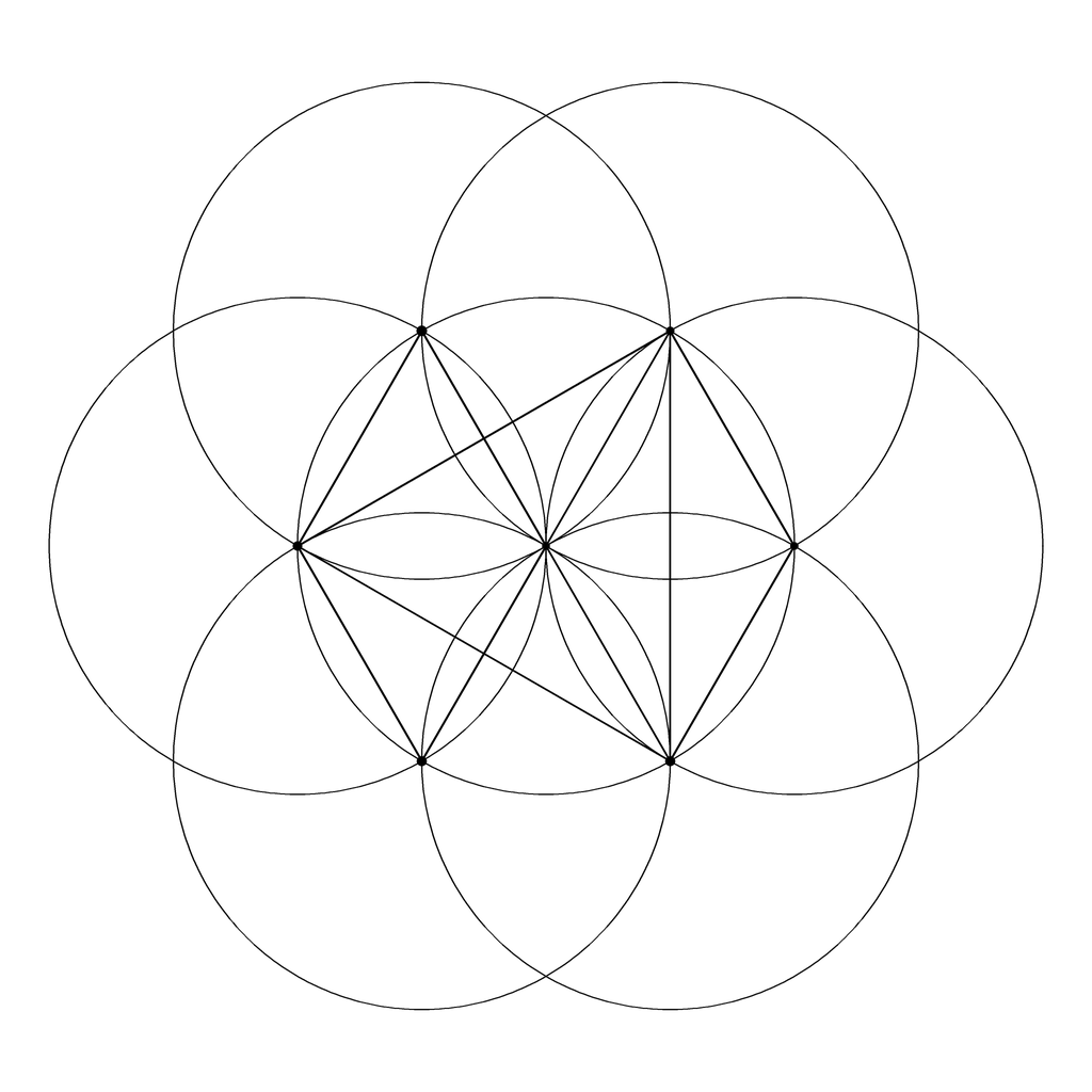 曼荼羅の塗り絵 59番の線画