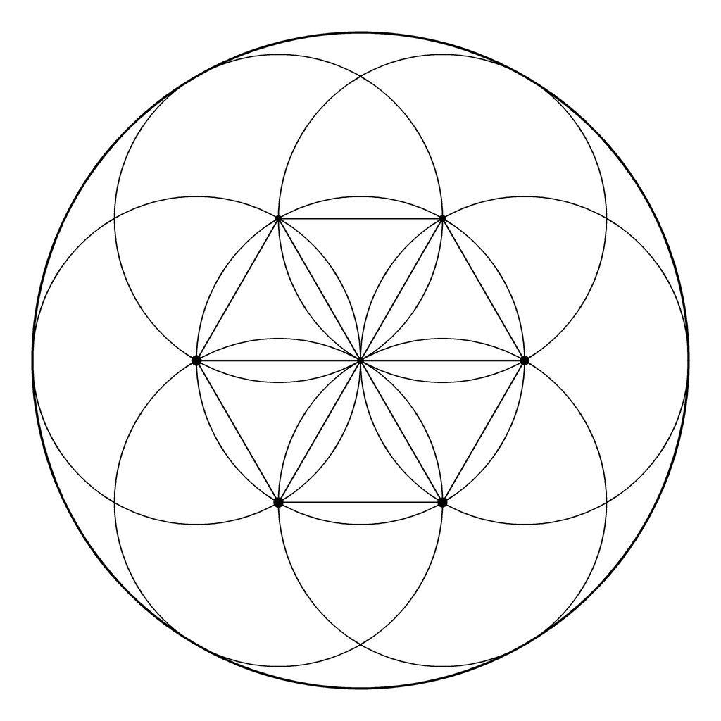 曼荼羅の塗り絵 60番の線画