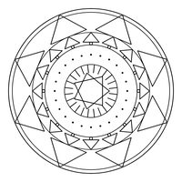 曼荼羅ぬりえ 01番