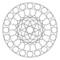曼荼羅ぬりえ 04番