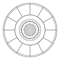 曼荼羅ぬりえ 07番