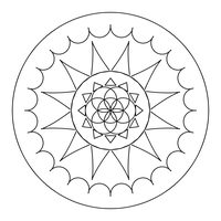 曼荼羅ぬりえ 11番