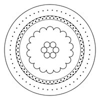 曼荼羅ぬりえ 18番