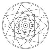 曼荼羅ぬりえ 23番