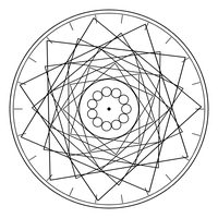 曼荼羅ぬりえ 24番