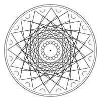 曼荼羅ぬりえ 26番