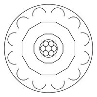 曼荼羅ぬりえ 48番